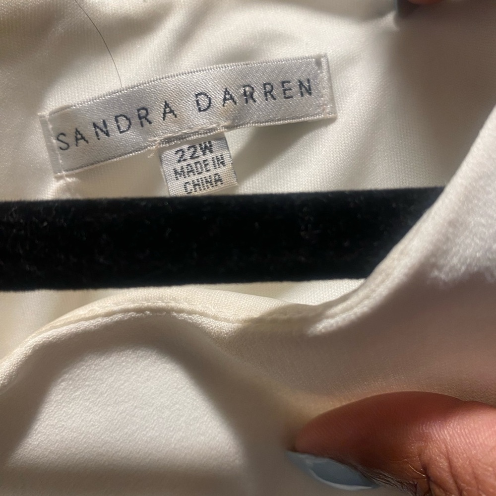 Sandra Darren Ivory Blouse